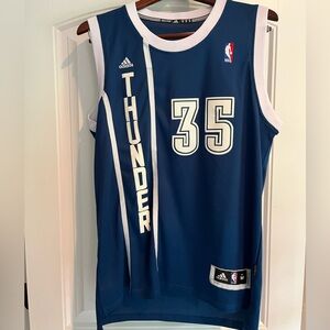 Kevin Durant Adidas Thunder Basketball Jersey - adult size medium